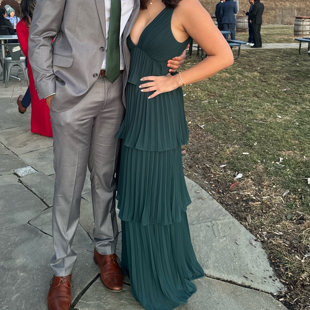 Green Tiered Maxi Dress